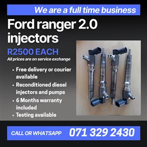 FORD RANGER 2.0 INJECTORS FOR SALE WITH WARRANTY INCLUDED 