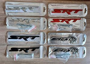 SRT badges emblems decals stickers keyrings