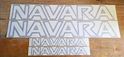 Nissan Navara stickers / roof bar stickers.
