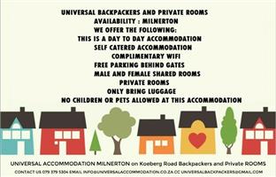 Affordable Accommodation Backpacker Rooms @Koeberg Road Free Wifi 