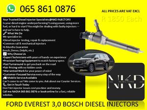 FORD EVEREST INJECTORS FOR SALE ON EXCHANGE OR RECON 