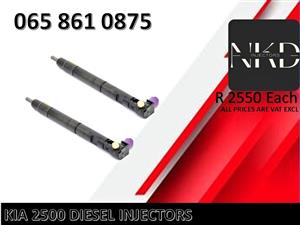 KIA 2500 DIESEL INJECTORS FOR SALE OR RECON WITH WARRANTY