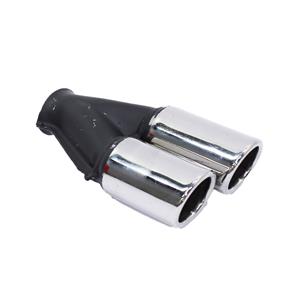 BSK 76mm Stainless Steel Gti Twin Staggered Tailpipe