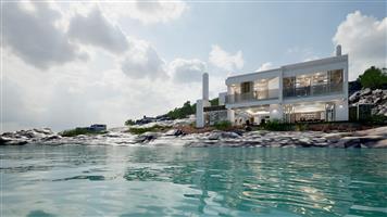 Luxurious Beachfront house on the Water’s edge;