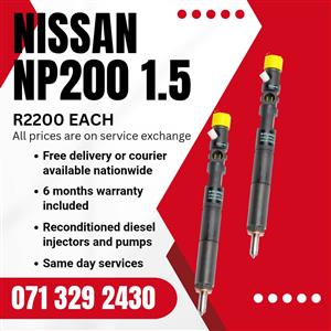 NISSAN NP200 1.5 INJECTORS FOR SALE WITH WARRANTY INCLUDED 