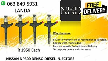 NISSAN NP300 DIESEL INJECTORS NEW ON EXCHANGE OR RECON