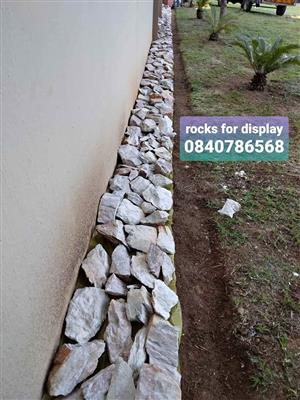 Clean rocks garden stones