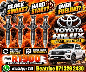 TOYOTA HILUX INJECTORS FOR SALE WITH WARRANTY 