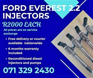 FORD EVEREST 2.2 INJECTORS FOR SALE WITH WARRANTY