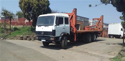 1992 MERCEDES BENZ ECONOLINER 16-23 CONTAINER LIFT CRANE 
