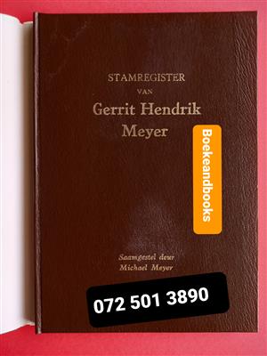 Stamregister Van Gerrit Hendrik Meyer - Saamgestel Deur Michael Meyer.
