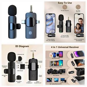 3 in 1 Wireless Microphone for iPhone & Android  Online orders