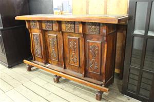 BROWN WOODEN BAR(S0666567A)