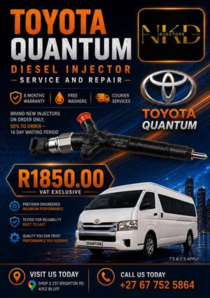 Repair_your_Toyota_Quantum_Diesel_Injectors 