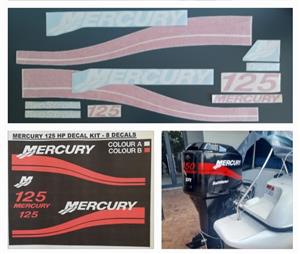 Mercury outboard motor stickers decals graphics 