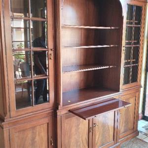 Mahogany three peice Cabinet 