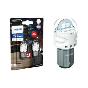 Philips Py21W LED Ultinon Pro3100 Red Intense Bulbs (pair)