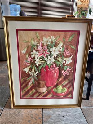 Vintage Flower painting colourfull