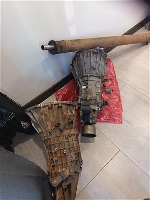 2xNissan 350 gearbox'es and propsharft