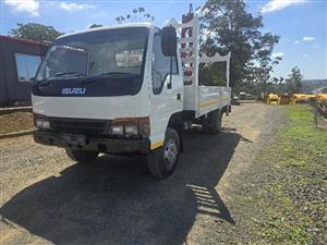T861- ISUZU N4000 DROPSIDE BODY TRUCK + FASSI CRANE