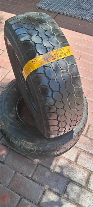 2x JK tyres 16  mahindra