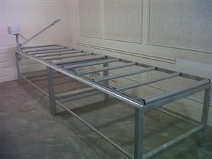 Gravity roller conveyors