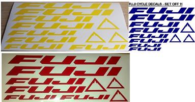 Fuji Bicycle Bike Frame Decals Stickers Adhesive Graphic Set Vinyl Blue