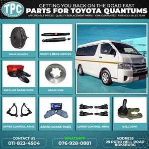 The best quality deals on Toyota Quantum Parts