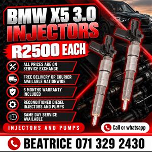 BMW X5 3.0 INJECTORS FOR SALE WITH WARRANTY 