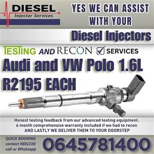 Audi and VW Polo 1.6L diesel injectors for sale