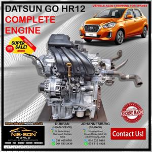 DATSUN GO HR12 COMPLETE ENGINE