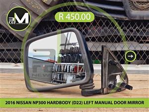 2016 NISSAN NP300 HARDBODY (D22) LEFT MANUAL DOOR MIRROR