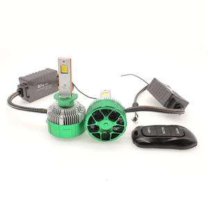 Multi-Purpose LED H1 Headlight Bulbs with Remote (yellow/white/strobe function)
