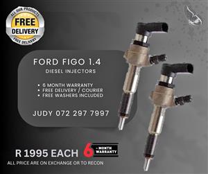 Ford Figo 1.4 Diesel Injectors for sale on service exchange or to recon