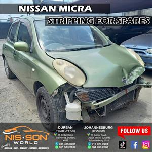 Nissan Micra Stripping For Spares