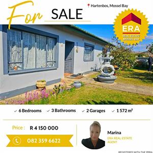 6 Bedroom House for Sale in Hartenbos, Mossel Bay