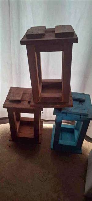 Wooden lanterns