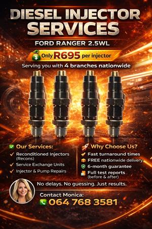 FORD RANGER WL High-Quality Diesel Injector Reconditioning
