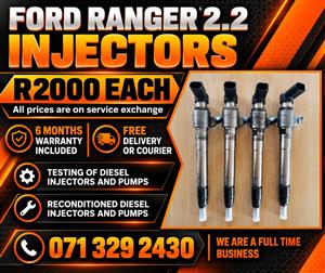 FORD RANGER 2.2 INJECTORS FOR SALE WITH WARRANTY 