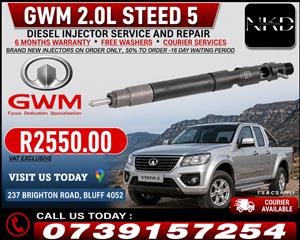 GWM_2.0L_STEED_5_Diesel_Injectors_On_Recondition 