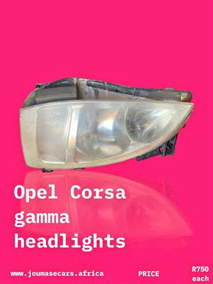 Opel Corsa gamma headlights fordale