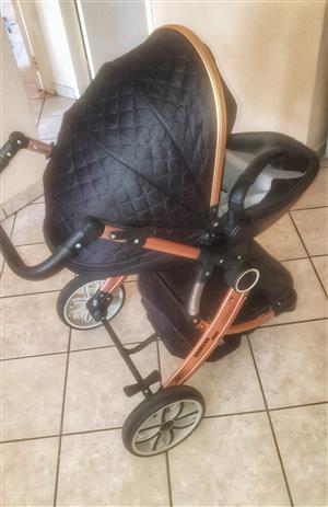 Baby Pram Leather Premium design