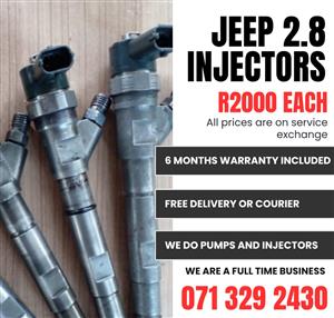 JEEP 2.8 INJECTORS FOR SALE WITH WARRANTY 