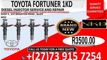 TOYOTA FORTUNER D4D PRICE FOR BRAND NEW INJECTORS 