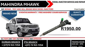 Mahindra Mhawk Diesel Injectors 