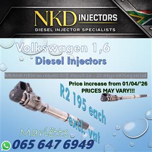 Diesel Injectors Volkswagen 1.6 Siemens