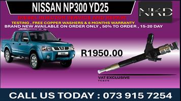 Nissan Np300 yd25 Diesel Fuel Injectors 
