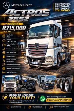 Mercedes-Benz Actros 2652 2022