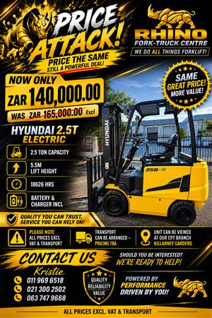 Hyundai 2.5Ton 25B-9 - 2014