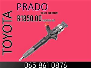 Toyota Prado diesel injectors for sale we sell on exchange or recon